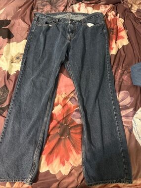 Classic Men's Blue Straight-Leg Jeans